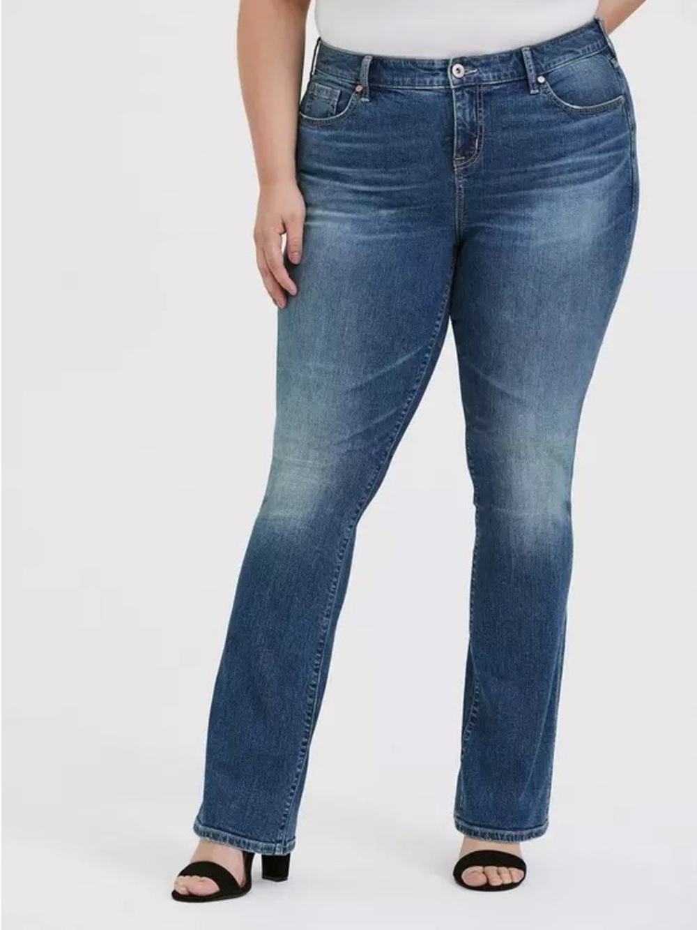 Torrid slim boot jean mid rise vintage stretch - size 18